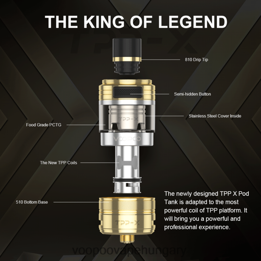 VOOPOO TPP X pod tank szivárvány Z0646H514 VOOPOO Vape Store