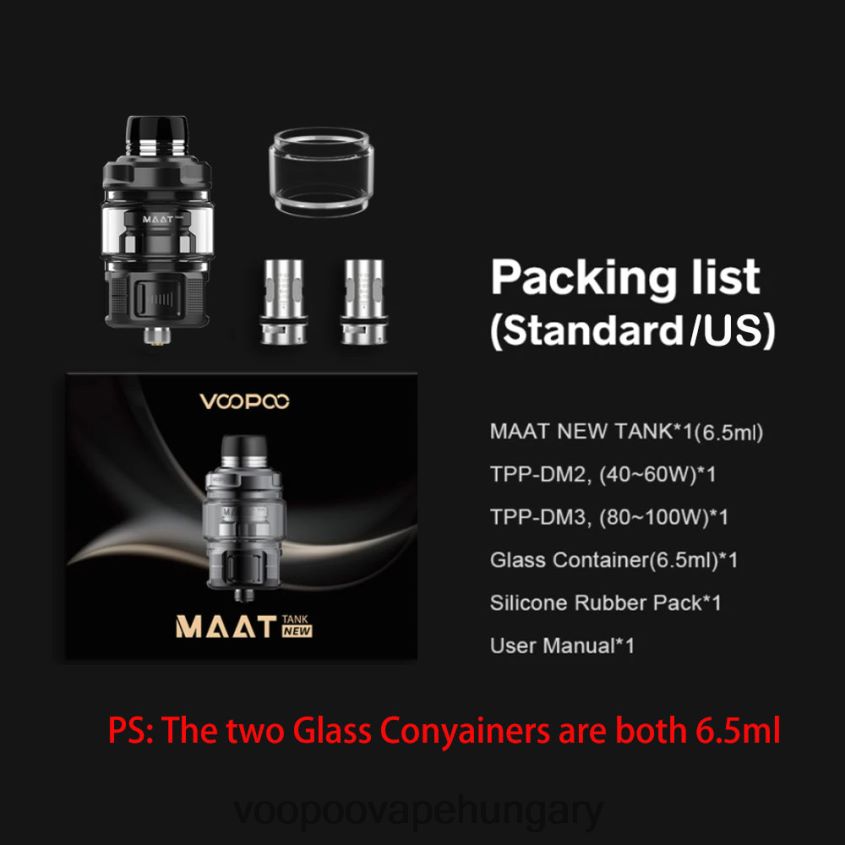 VOOPOO MAAT tank új fekete Z0646H511 VOOPOO Magyarország