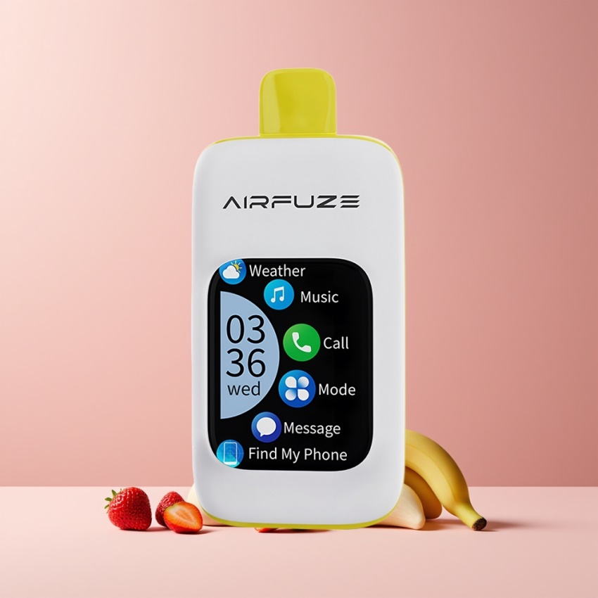 AirFuze Smart 30000 Puffs 5% Nikotin magyar nagykereskedés Eper-Banán Disposable
