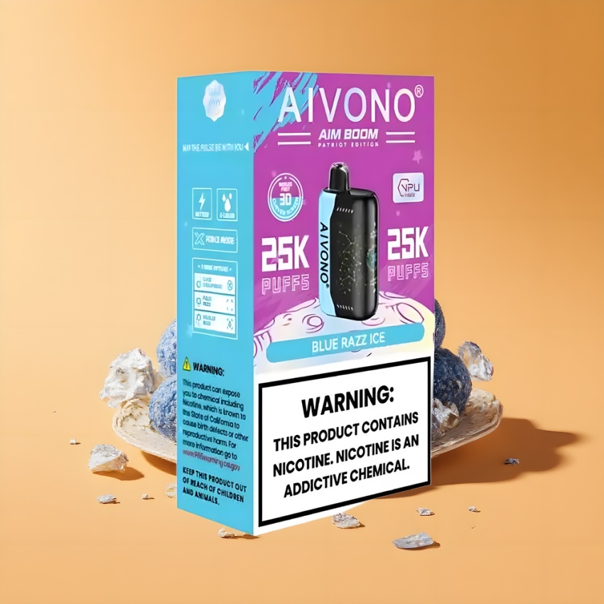 Aivono AIM BOOM 25000 Puffs 650mAh Kék Áfonya Jég magyar nagykereskedés
