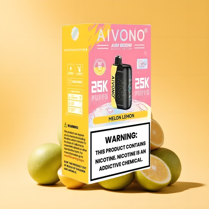 Aivono AIM BOOM 25000 Puffs magyar nagykereskedés Dinnye Citrom 650mAh