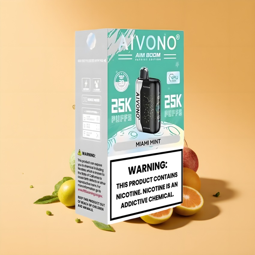 Aivono AIM BOOM 25000 Puffs magyar nagykereskedés Miami Menta 650mAh