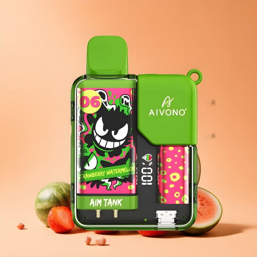 Aivono Aim Tank 9500 Puffs magyar nagykereskedés Eper Dinnye 18ml LCD