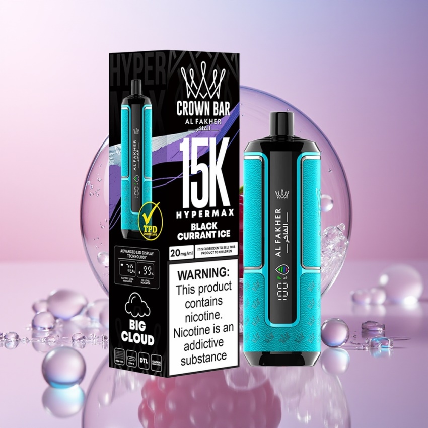 Al Fakher Crown Bar 15K Hypermax 22ml magyar nagykereskedés Feketeribizli Jég