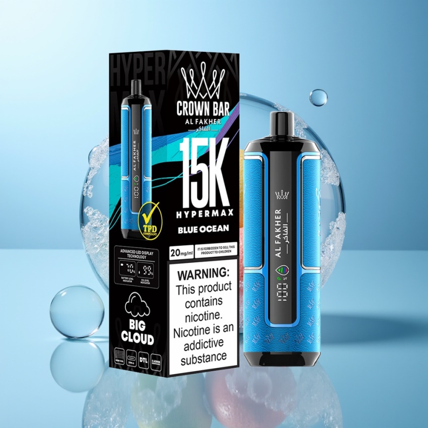Al Fakher Crown Bar 15K Hypermax DTL magyar nagykereskedés Kék Óceán