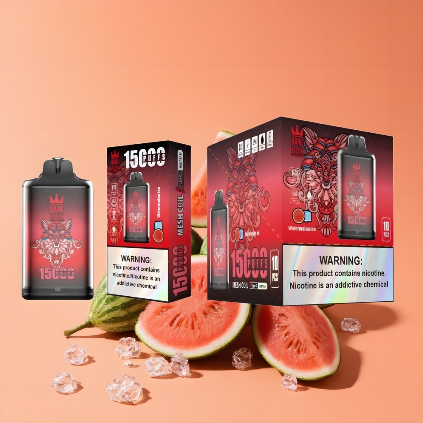 Bang Box King 15000 Puffs Eldobható Vízjég Dinnye magyar nagykereskedés 23ml
