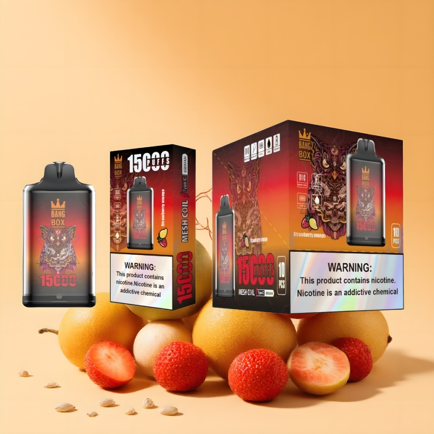 Bang Box King 15000 Puffs magyar nagykereskedés Eper-Mangó (23ml)