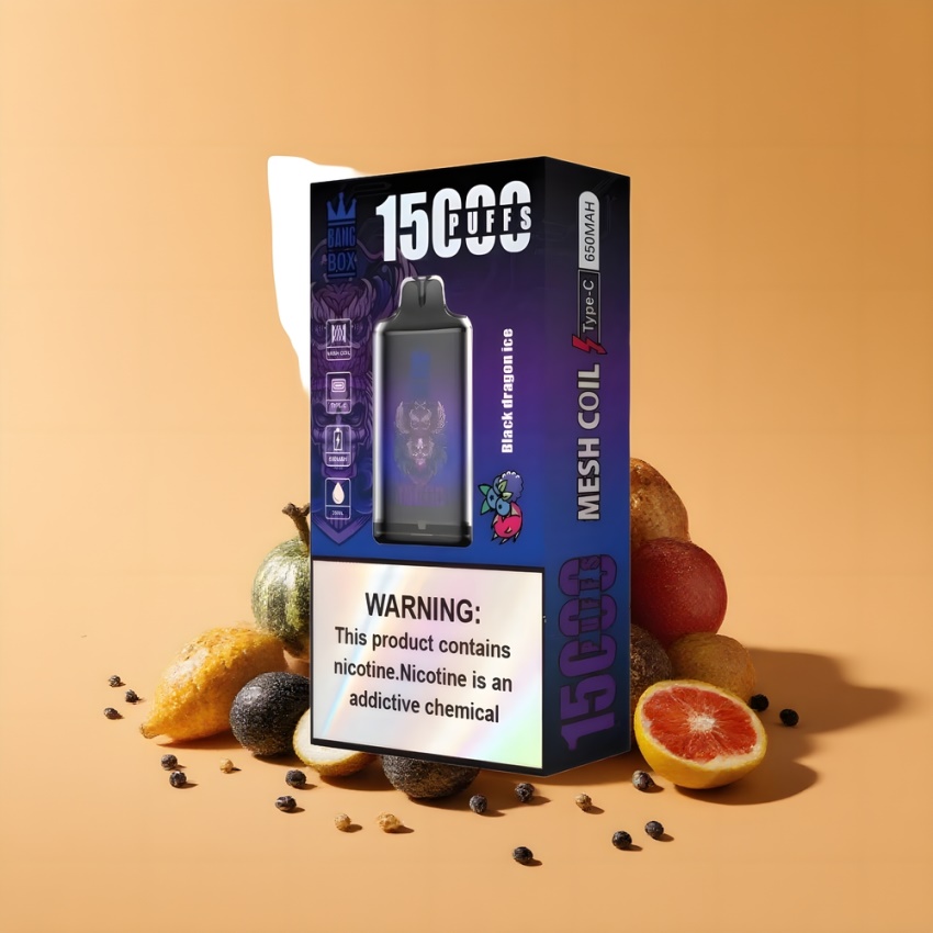 Bang Box King 15000 Puffs magyar nagykereskedés Fekete Sárkány Jég 23ml