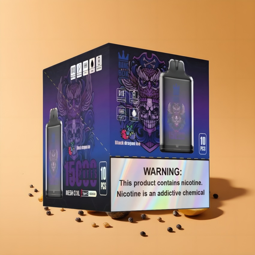 Bang Box King 15000 Puffs magyar nagykereskedés Fekete Sárkány Jég 23ml