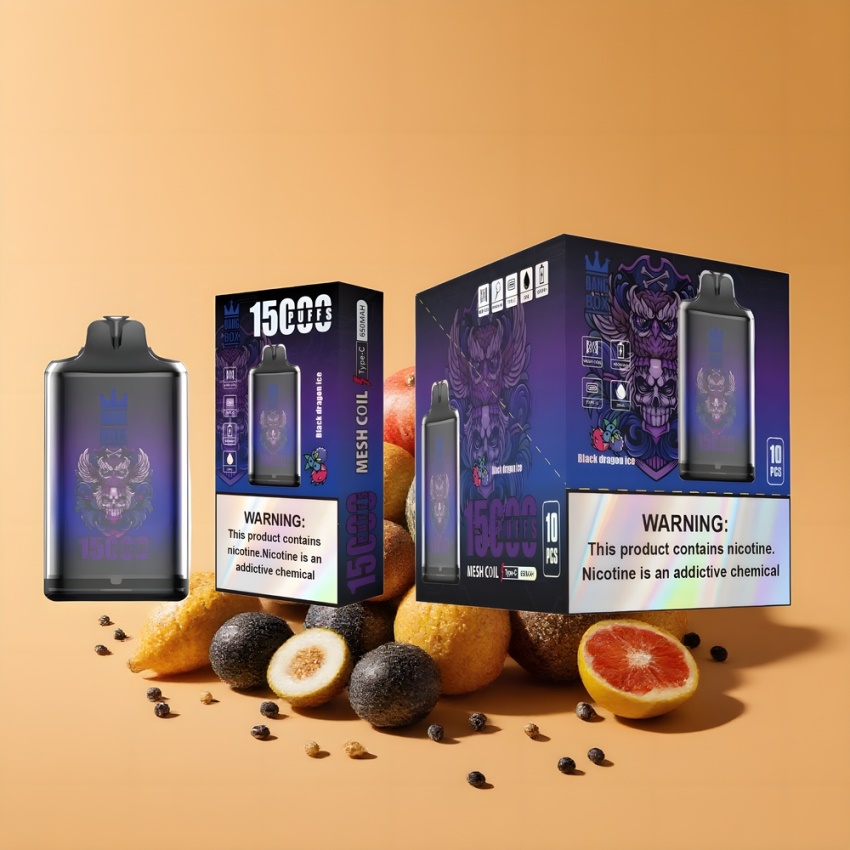 Bang Box King 15000 Puffs magyar nagykereskedés Fekete Sárkány Jég 23ml