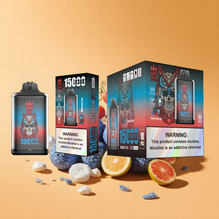 Bang Box King 15000 Puffs magyar nagykereskedés Kék Ribizli Jég Disposable Vape