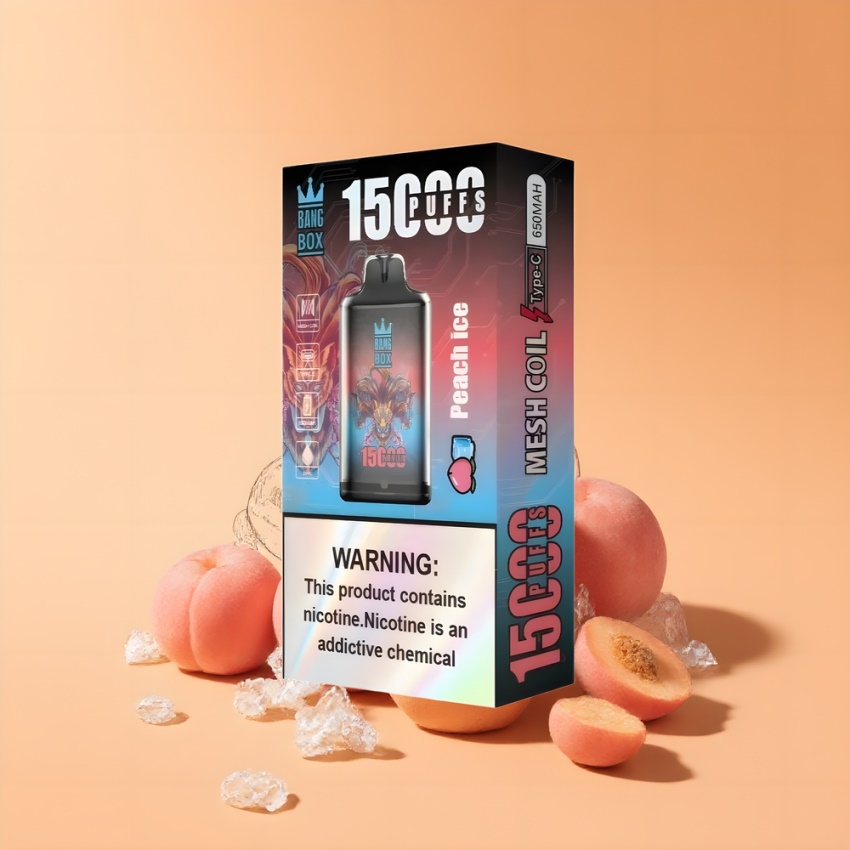 Bang Box King 15000 Puffs magyar nagykereskedés Őszibarack Jég Disposable Vape