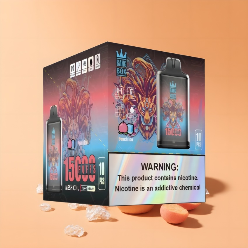 Bang Box King 15000 Puffs magyar nagykereskedés Őszibarack Jég Disposable Vape
