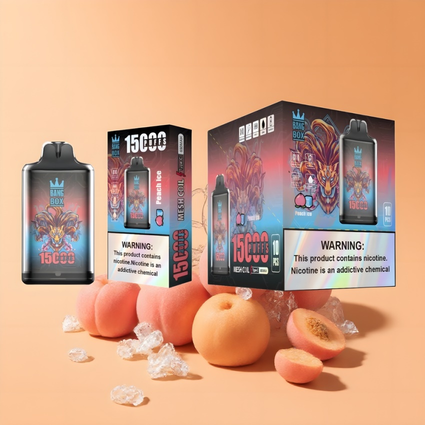 Bang Box King 15000 Puffs magyar nagykereskedés Őszibarack Jég Disposable Vape