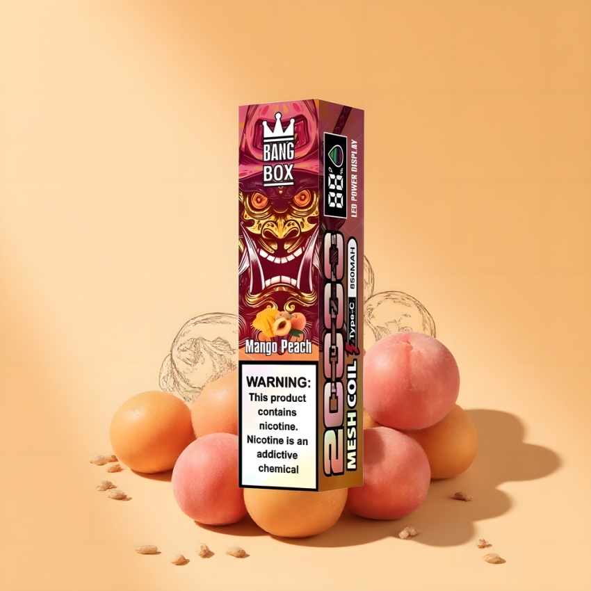 Bang Box King 20000 Puffs Eldobható E-pipa Mango-Őszibarack magyar nagykereskedés 5% Nicotine