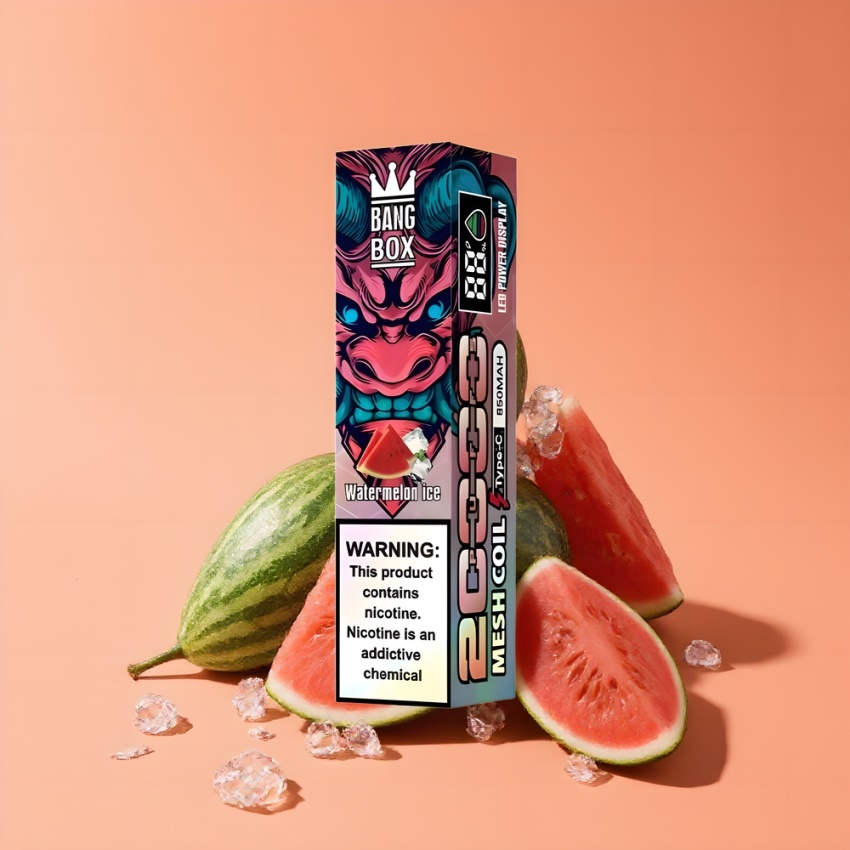 Bang Box King 20000 Puffs Eldobható Vape Görögdinnye Jég magyar nagykereskedés Mesh Coil