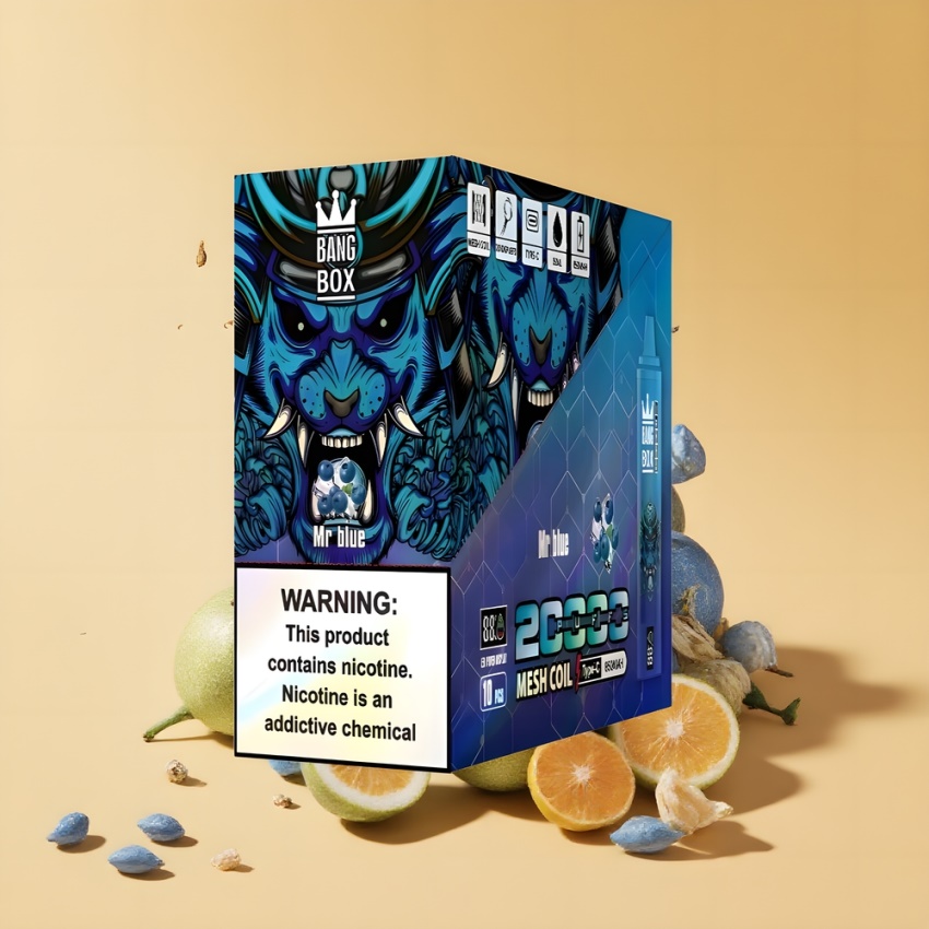 Bang Box King 20000 Puffs Kék (Mr Blue) magyar nagykereskedés Mesh Coil