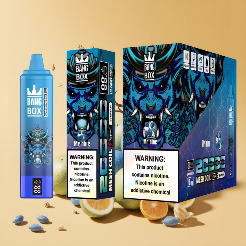 Bang Box King 20000 Puffs Kék (Mr Blue) magyar nagykereskedés Mesh Coil