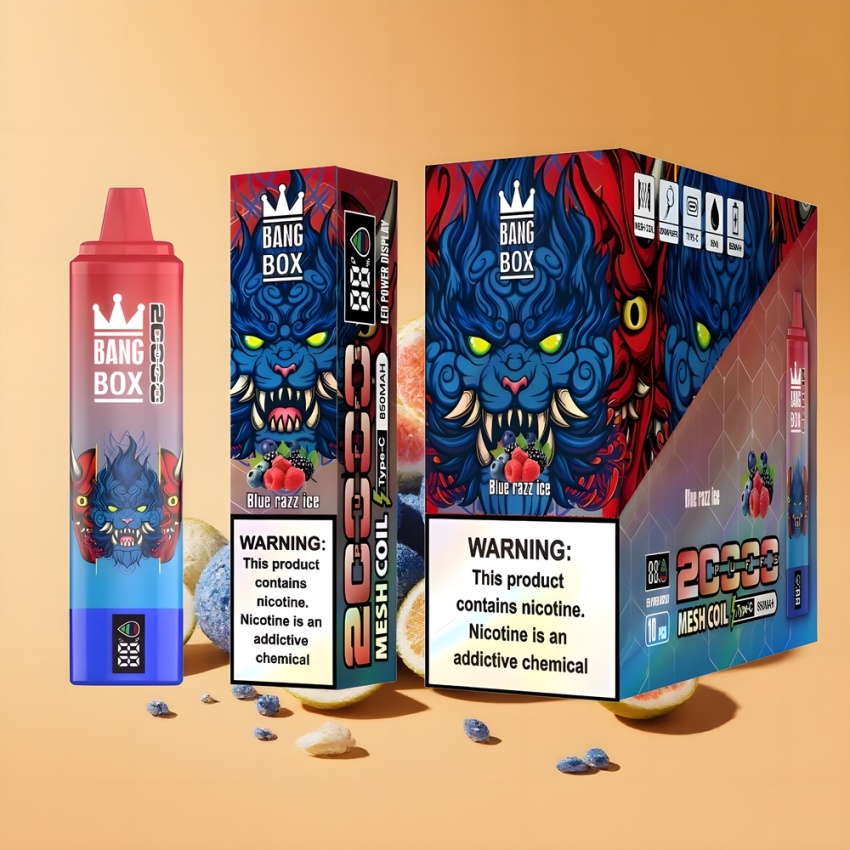 Bang Box King 20000 Puffs Magyar Nagykereskedés Kék Áfonya Jég Disposable Vape