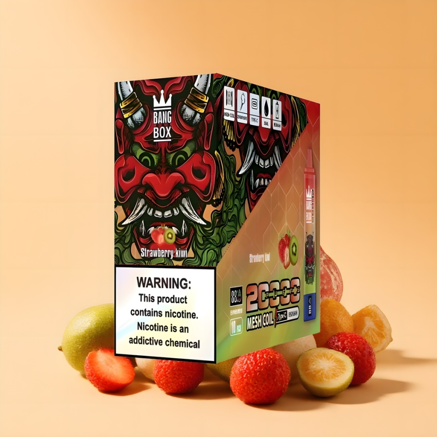 Bang Box King 20000 Puffs magyar nagykereskedés Eper-Kiwi Mesh Coil