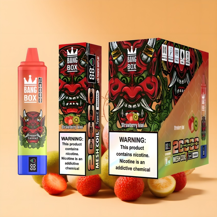 Bang Box King 20000 Puffs magyar nagykereskedés Eper-Kiwi Mesh Coil