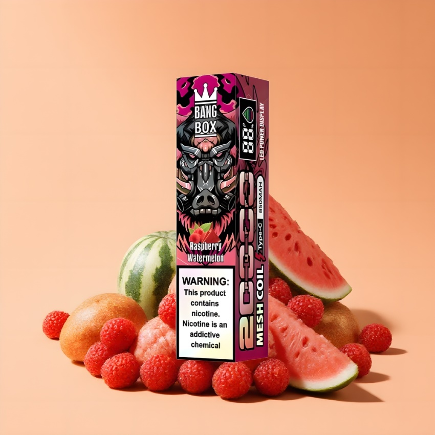 Bang Box King 20000 Puffs magyar nagykereskedés Málna Görögdinnye Mesh Coil