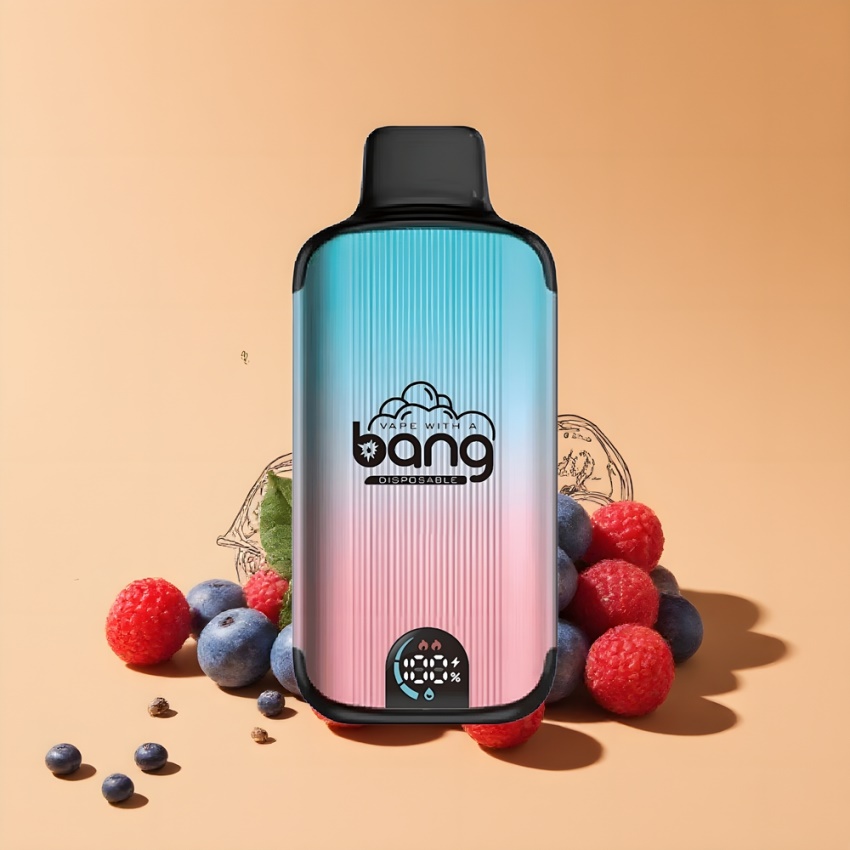 Bang 20000 Puffs Eldobható Vape Áfonya Málna magyar nagykereskedés Dual Mesh