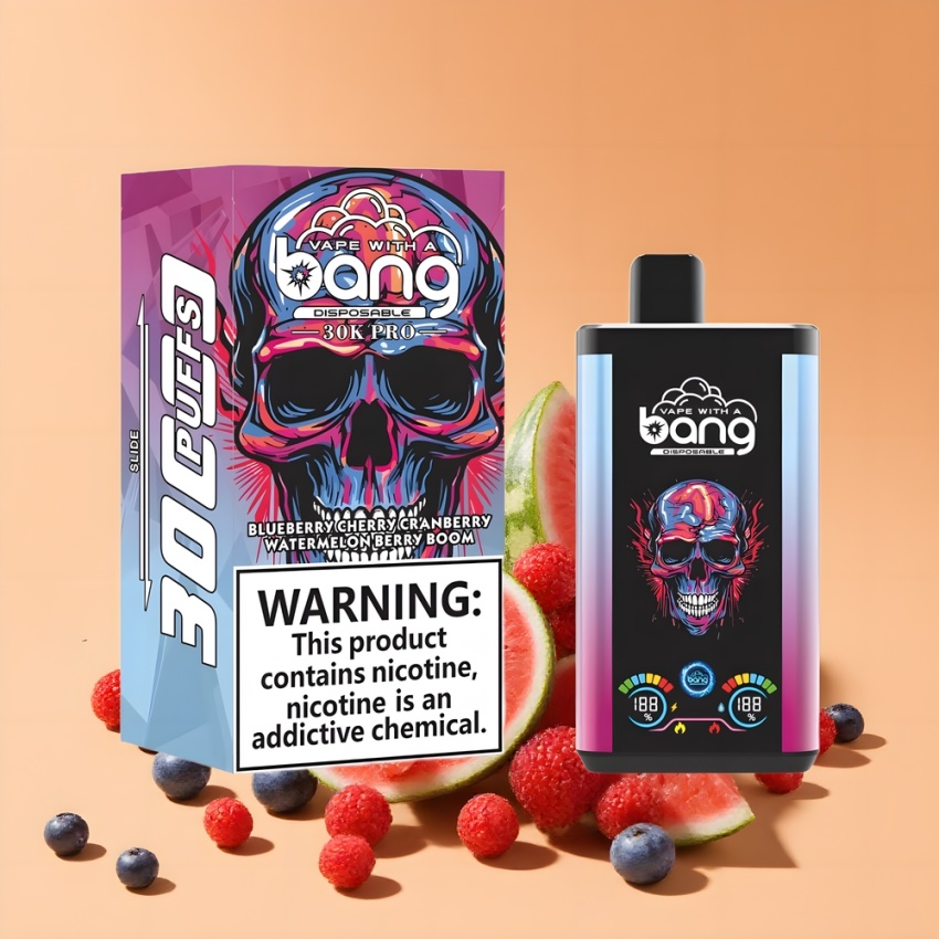 Bang 30K Pro 30000 Puffs Dual-Flavor magyar nagykereskedés Áfonya-Cseresznye-Érse-Vídinia Bogyórobbanás