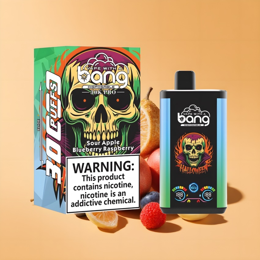 Bang 30K Pro 30000 Puffs magyar nagykereskedés 36ml Kékáfonya-Alma