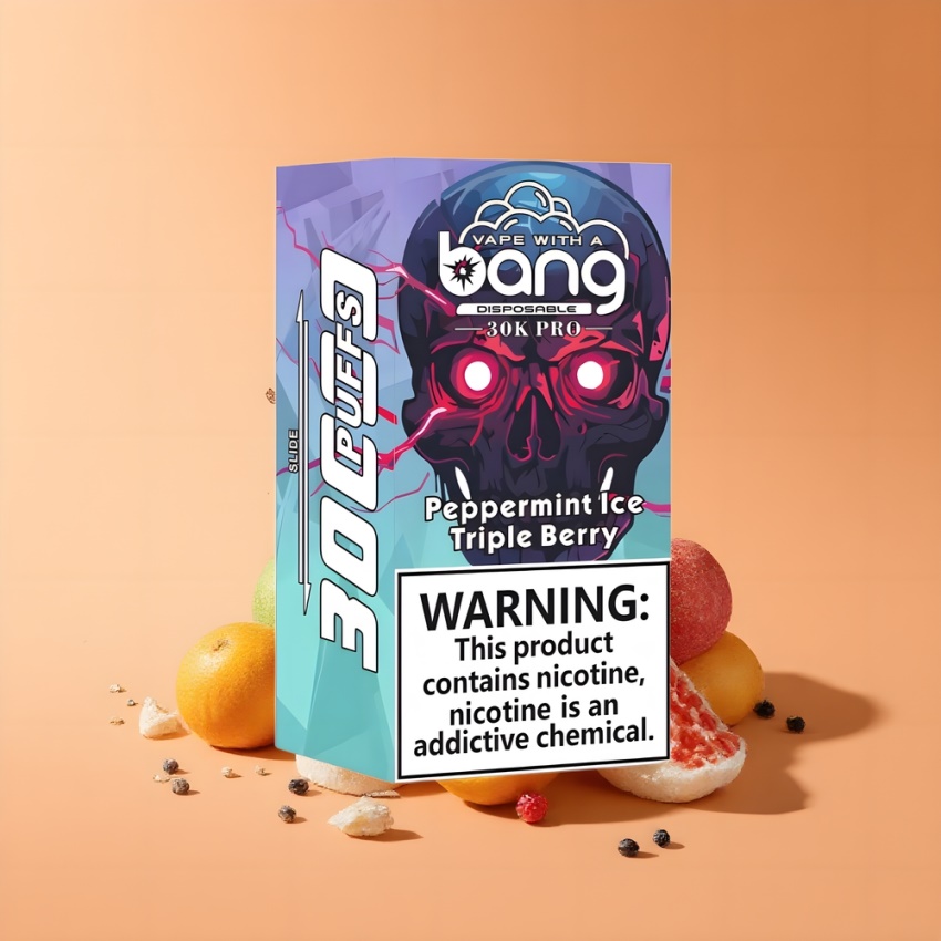 Bang 30K Pro 30000 Puffs magyar nagykereskedés 36ml Kettős Ízrendszer Borsmenta Jég & Háromféle Bogyó