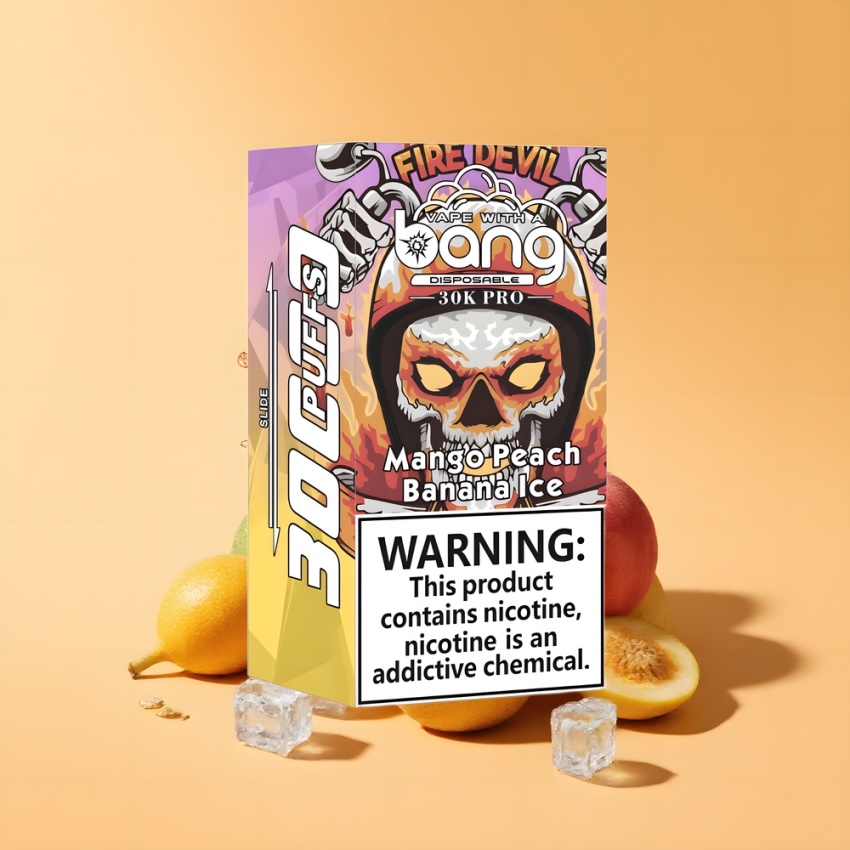 Bang 30K Pro 30000 Puffs magyar nagykereskedés 36ml Mango Őszibarack & Banán Jég