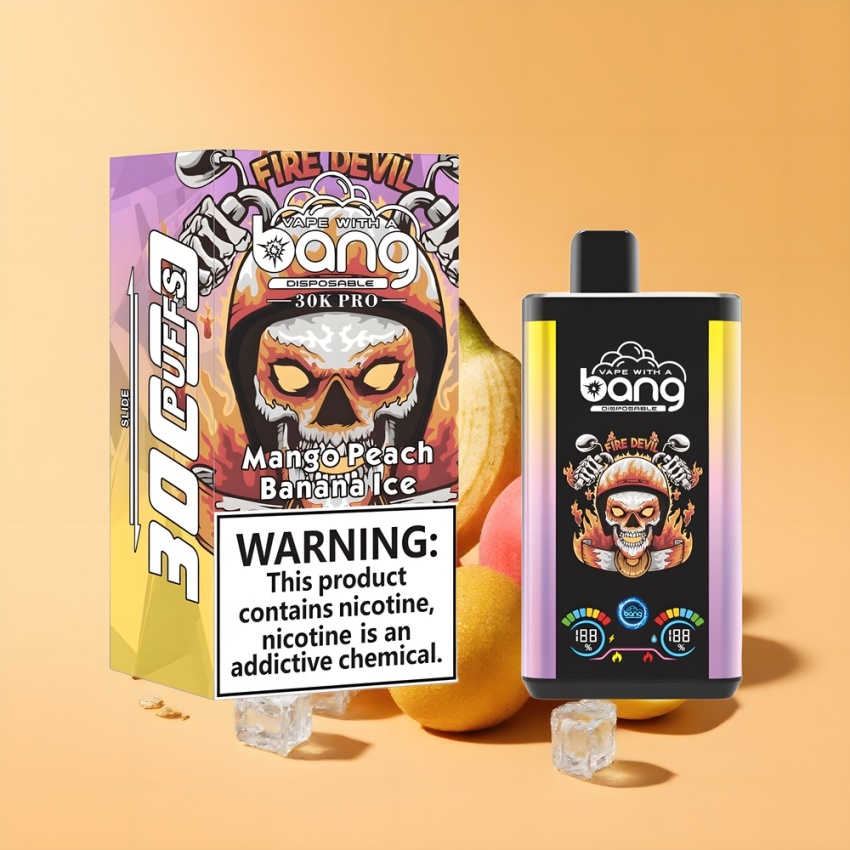 Bang 30K Pro 30000 Puffs magyar nagykereskedés 36ml Mango Őszibarack & Banán Jég