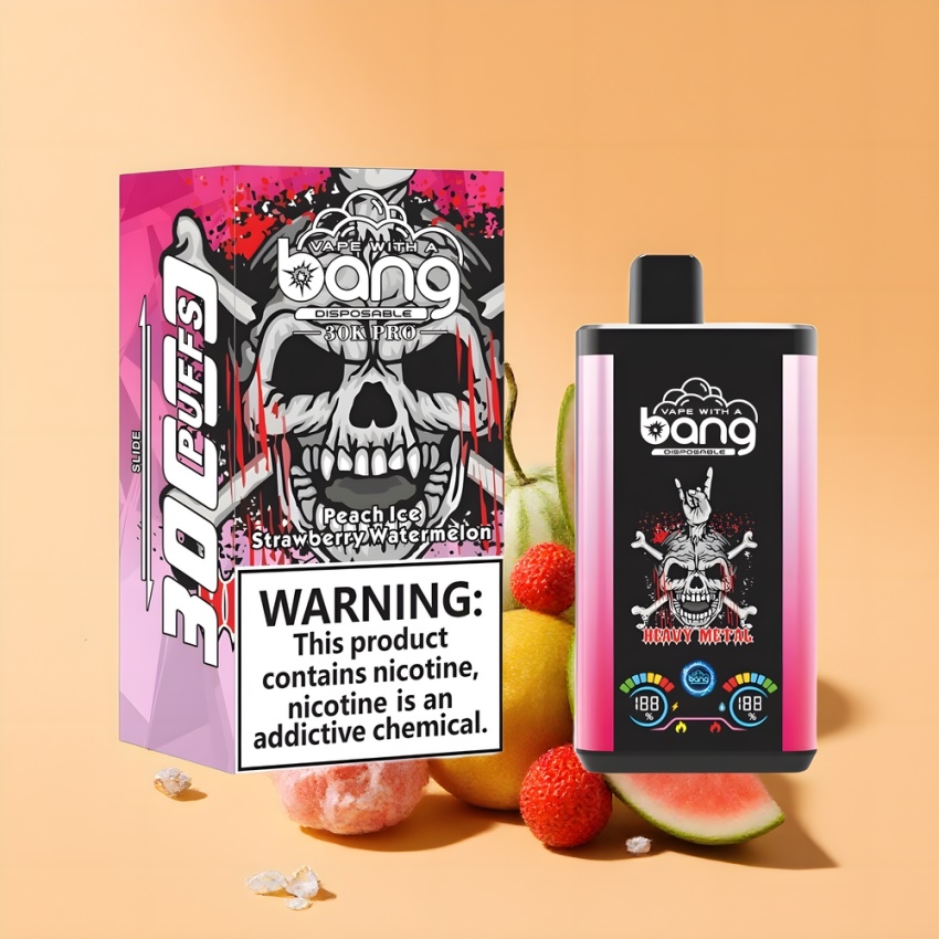 Bang 30K Pro 30000 Puffs magyar nagykereskedés Őszibarack Jég & Eper Dinnye
