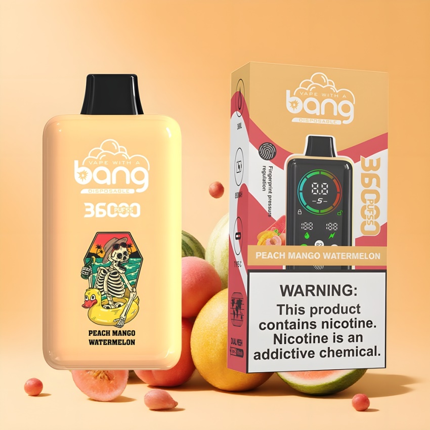 Bang 36000 Power Eldobható E-Pipa (36ml) - Barack Mangó Görögdinnye - magyar nagykereskedés