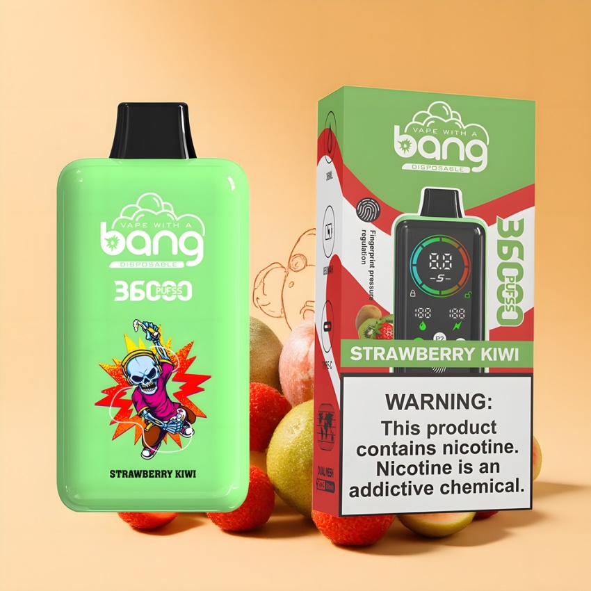 Bang 36000 Power Eldobható E-Pipa Eper-Kivi 36ml magyar nagykereskedés