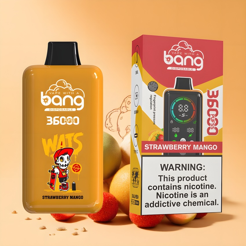 Bang 36000 Power Eldobható E-pipa Eper-Mangó (36ml) magyar nagykereskedés