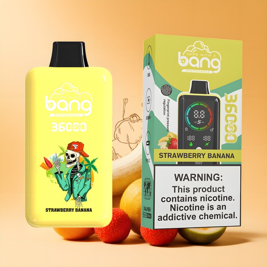 Bang 36000 Power Eldobható Vape Eper-Banán magyar nagykereskedés 5%