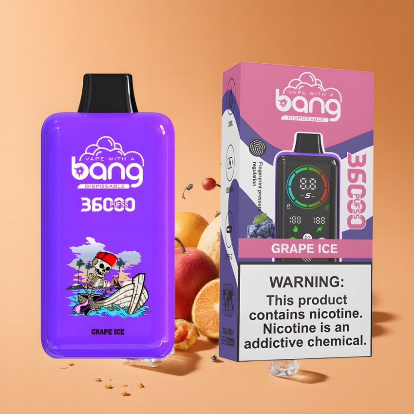Bang 36000 Power Eldobható Vape Jég Szőlő magyar nagykereskedés 5%