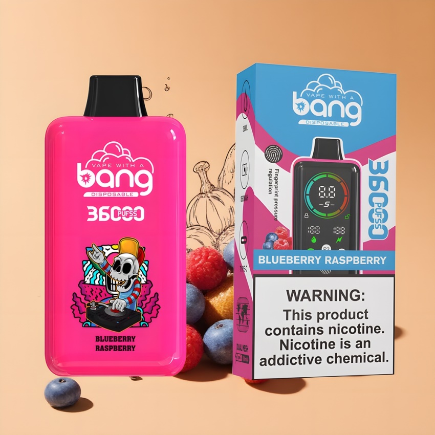 Bang 36000 Power Eldobható Vape Áfonya Málna (36ml, magyar nagykereskedés)