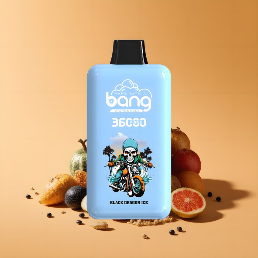 Bang 36000 Power eldobható e-cigaretta magyar nagykereskedés Fekete Sárkány Jég 5%