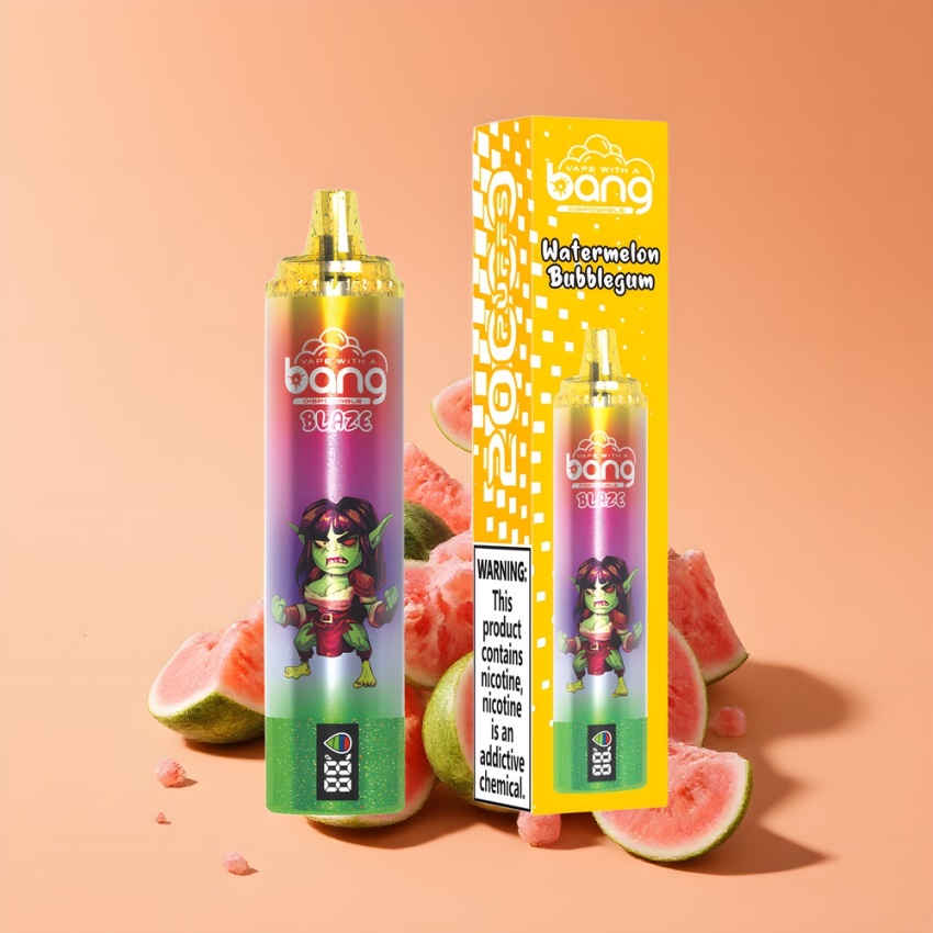 Bang Blaze Tornadó 20000 Puffs magyar nagykereskedés Gumi Dinnye Típus-C Légáramlás