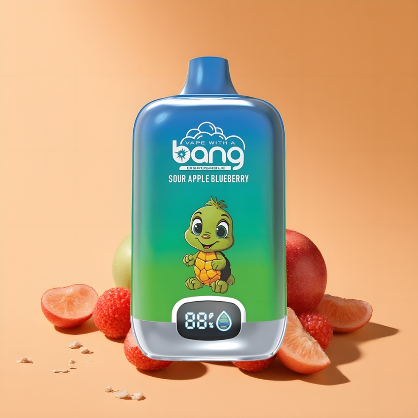 Bang Digital Box 15000 Puffs magyar nagykereskedés Savanyú Alma Málna (15ml)