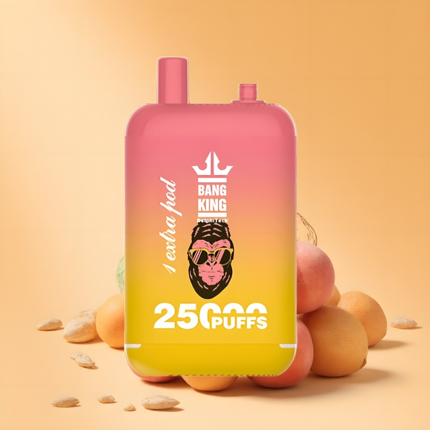 Bang King 25000 Puffs magyar nagykereskedés 46ml Barack Manga Eldobható Vape
