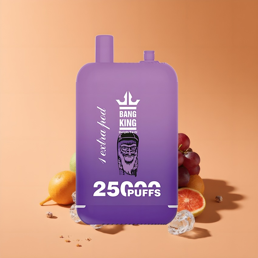 Bang King 25000 Puffs magyar nagykereskedés Kettős Pod, Szőlő Jég