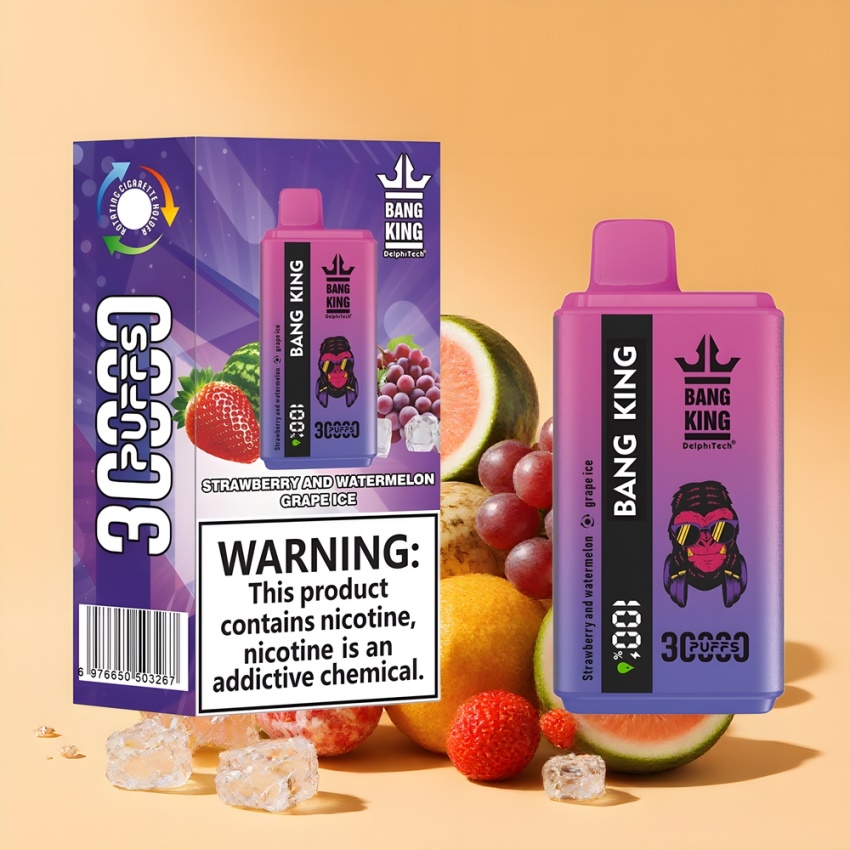 Bang King 30000 Puffs 36ml magyar nagykereskedés Eper Dinnye Jég