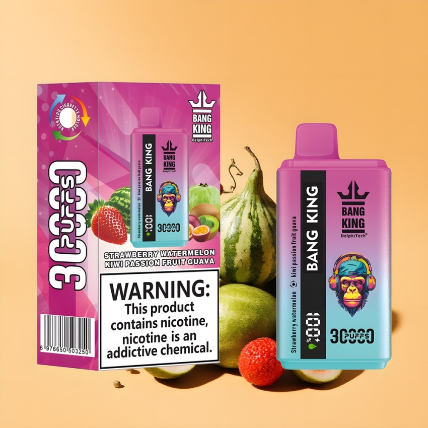 Bang King 30000 Puffs 36ml magyar nagykereskedés Eper Dinnye Kivi Márkuja Guava