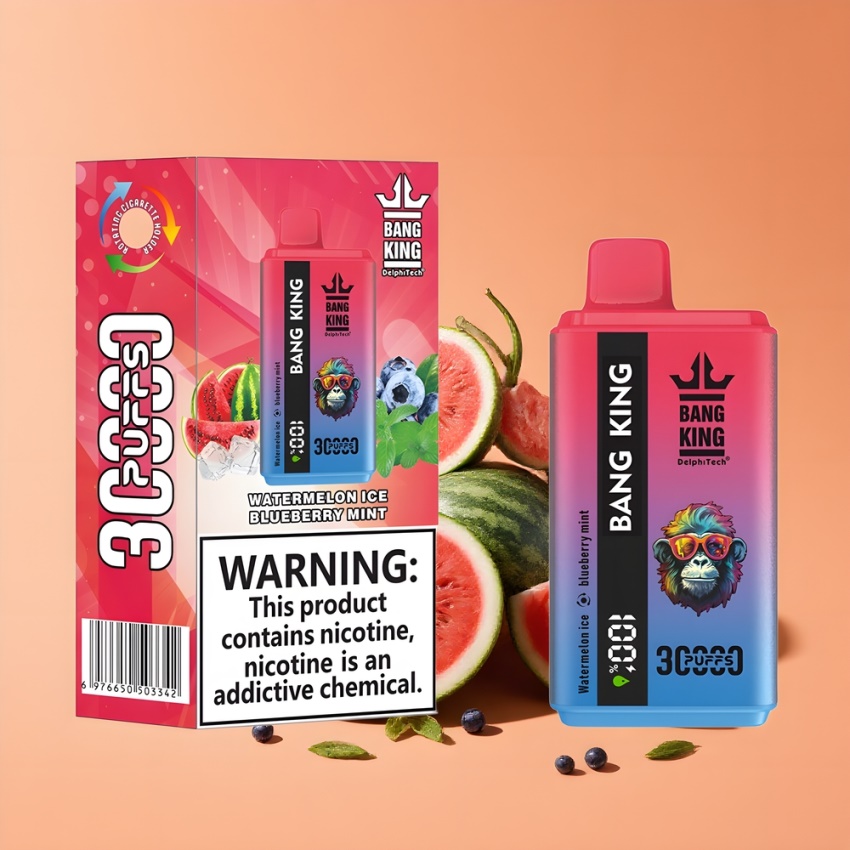 Bang King 30000 Puffs 36ml magyar nagykereskedés Görögdinnye Jég Áfonya Menta