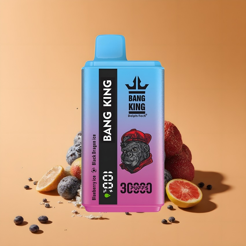 Bang King 30000 Puffs 36ml magyar nagykereskedés Áfonya Jég Fekete Sárkány Jég