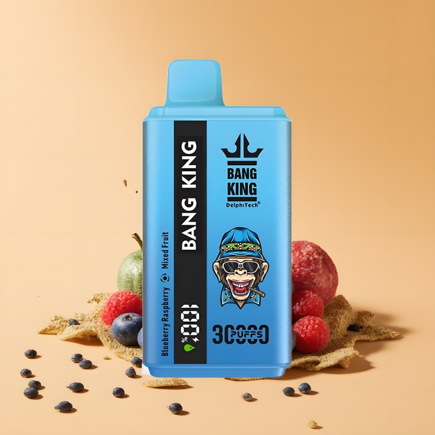 Bang King 30000 Puffs 36ml magyar nagykereskedés Áfonya Málna Vegyes Gyümölcs