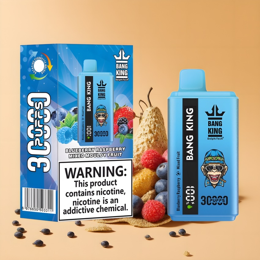 Bang King 30000 Puffs 36ml magyar nagykereskedés Áfonya Málna Vegyes Gyümölcs